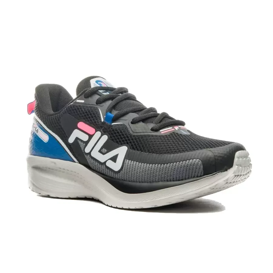 Imagen 1 de 7 de Zapatillas Fila Transition-NEGRO/AZUL FRANCIA/PLATA