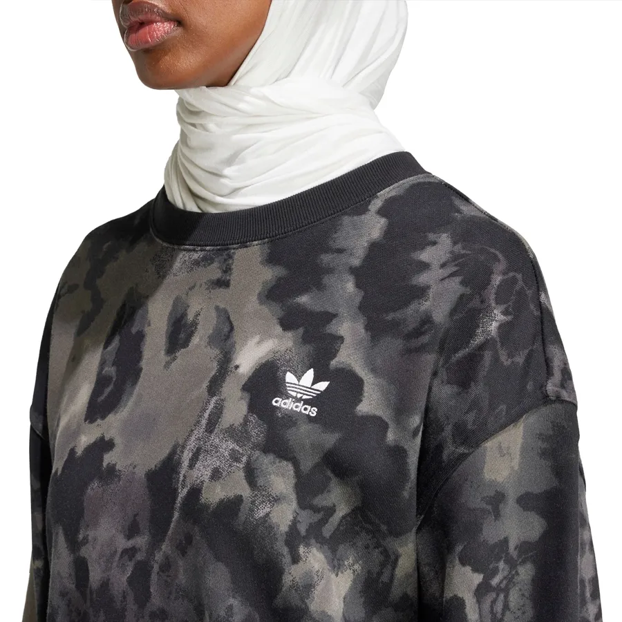 Imagen 3 de 5 de Buzo adidas originals Tie-Dyed-NEGRO/GRAFITO/GRIS