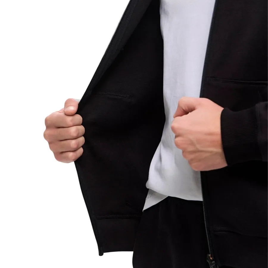 Imagen 3 de 4 de Campera Reebok Athlete full zip-NEGRO/GRIS