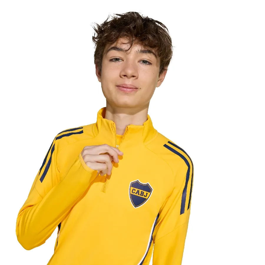 Imagen 4 de 6 de Buzo adidas Entrenamiento de Boca Juniors Tiro 25-AMARILLO/AZUL MARINO