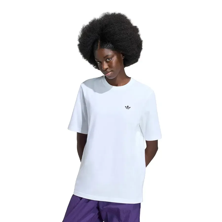 Imagen 0 de 5 de Remera adidas originals Essentials Ajuste Holgado-BLANCO/NEGRO