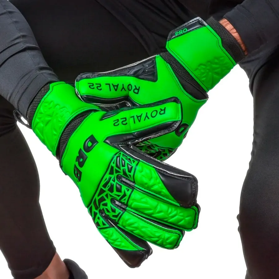 Imagen 2 de 4 de Guantes DRB Arquero Royal 22 Pro-VERDE/NEGRO
