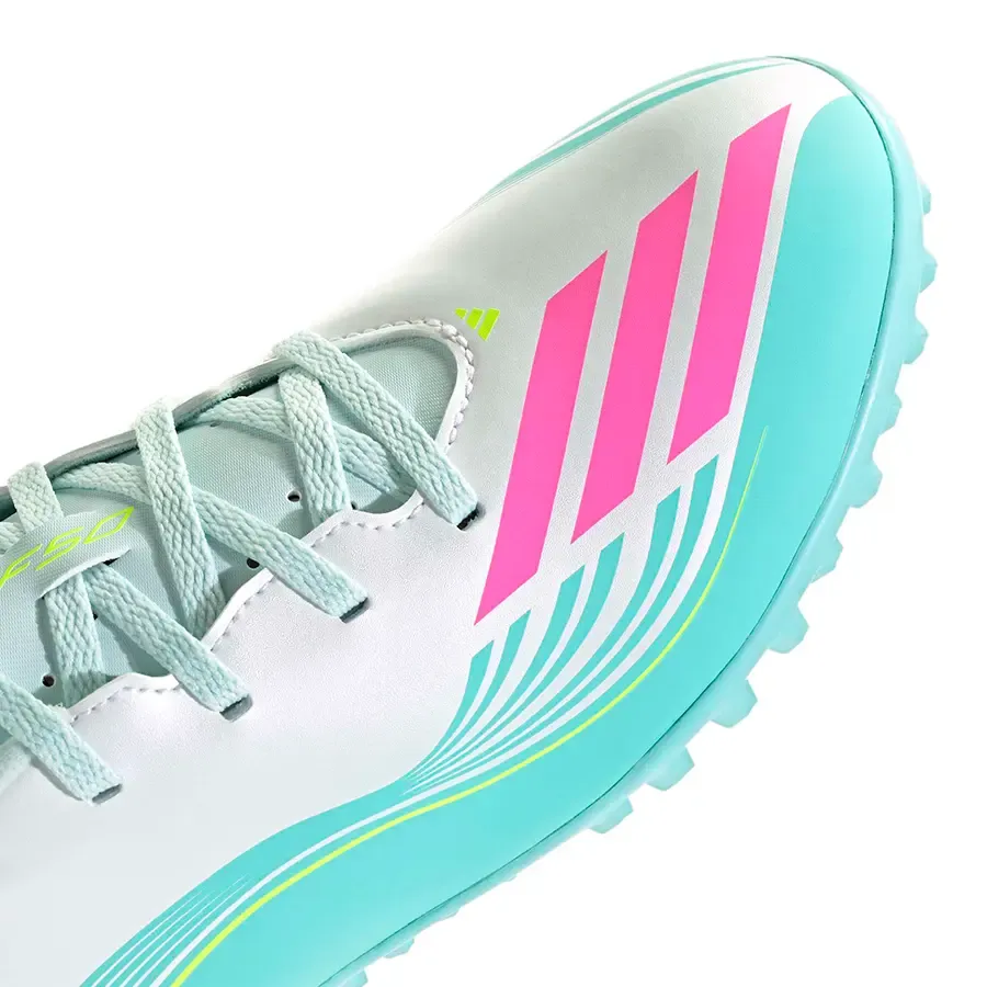 Imagen 5 de 7 de Botines adidas F50 Messi Club Tf-BLANCO/TURQUESA/FUCSIA