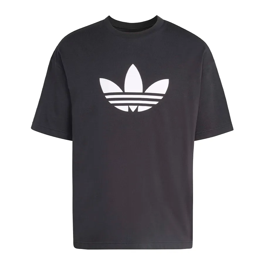 Imagen 3 de 5 de Remera adidas originals Adicolor Trifolio-NEGRO/BLANCO