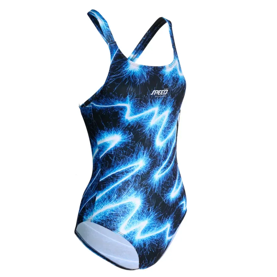 Imagen 1 de 3 de Malla Speed Magic Entera Estampada-AZUL/NEGRO/BLANCO