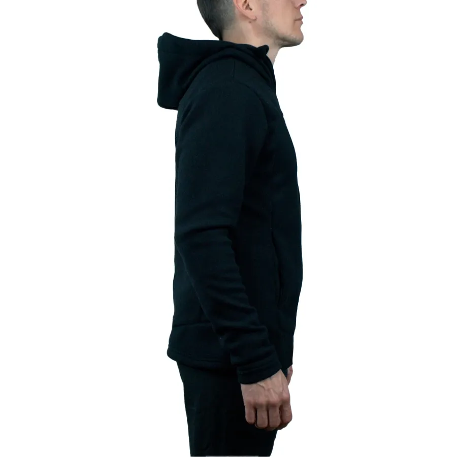 Imagen 2 de 6 de Campera Kamp Micropolar Con Capucha-NEGRO