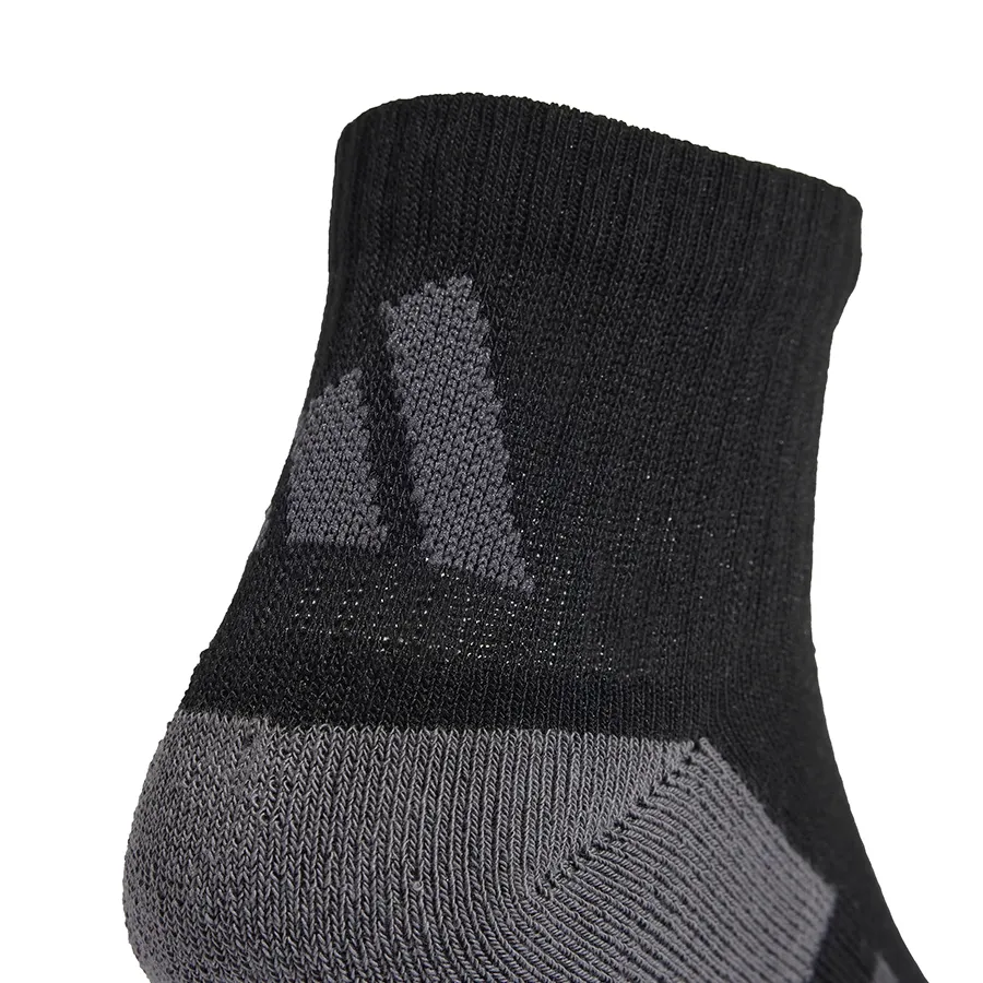 Imagen 3 de 4 de Medias adidas Essentials Climacool Quarter-NEGRO/GRIS