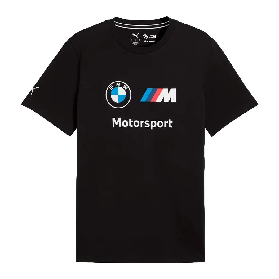 Imagen 2 de 4 de Remera Puma Bmw Mms Essentials Logo-NEGRO
