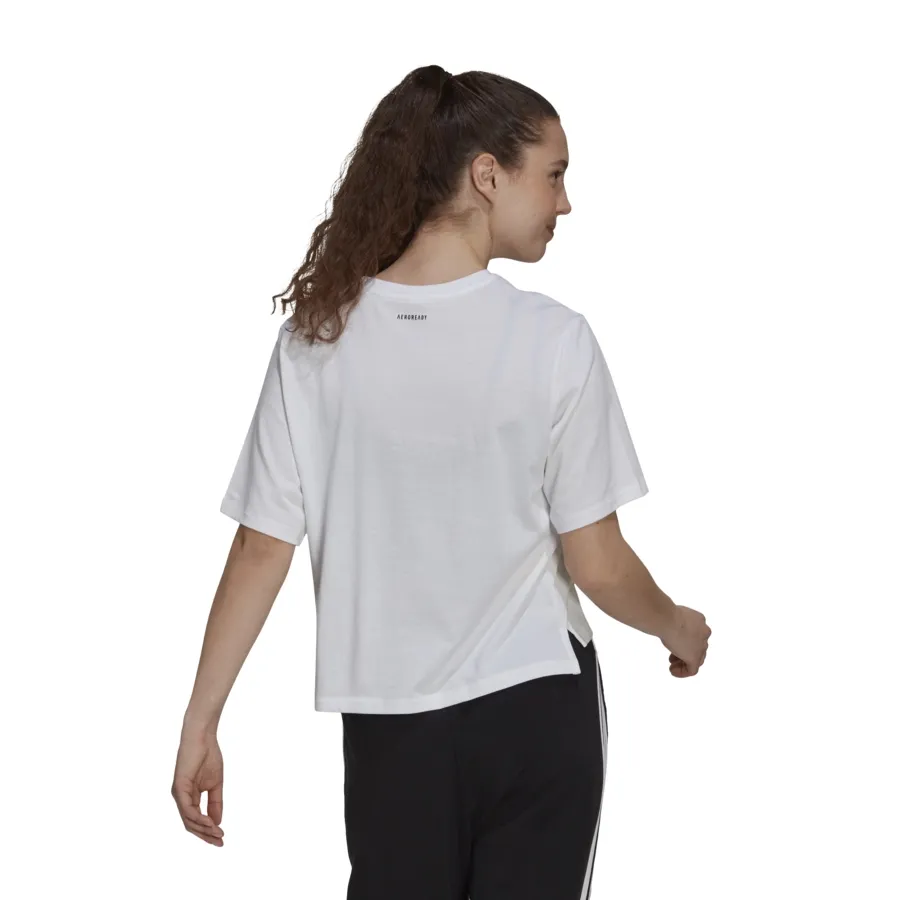 Imagen 2 de 6 de Remera adidas Estampada Don't let Anybody Stop-BLANCO/AQUA/NEGRO