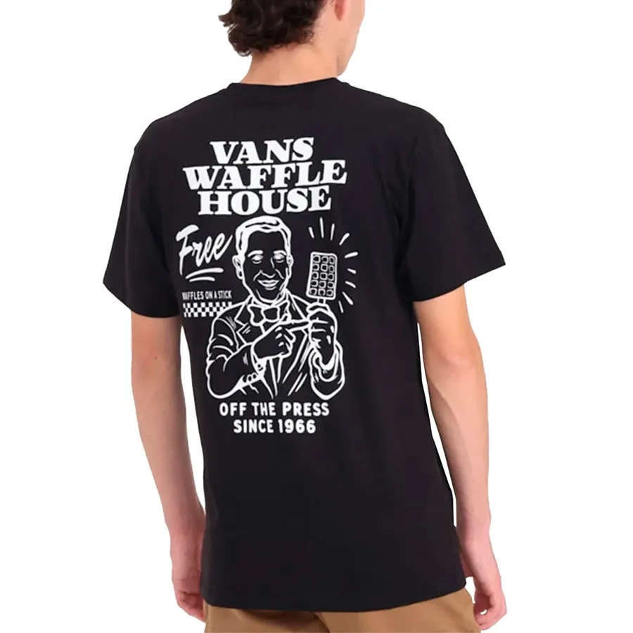 Imagen 1 de 3 de Remera Vans Death Grip SS-NEGRO/BLANCO