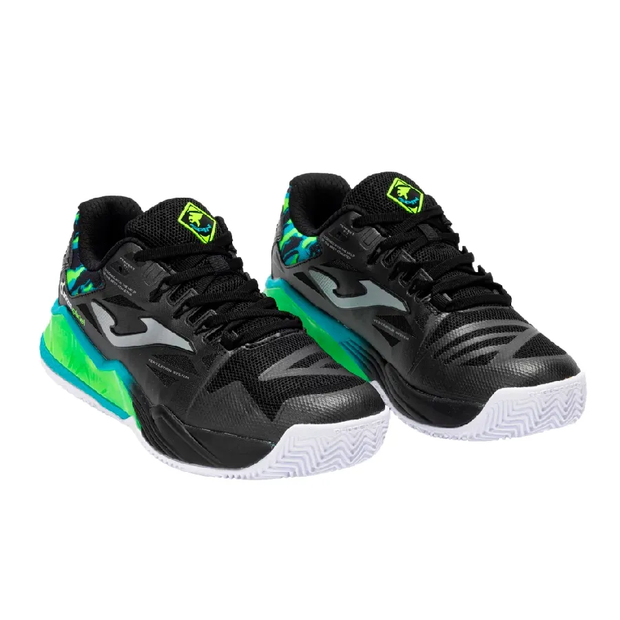 Imagen 1 de 4 de Zapatillas Joma Spin S2501-NEGRO/VERDE