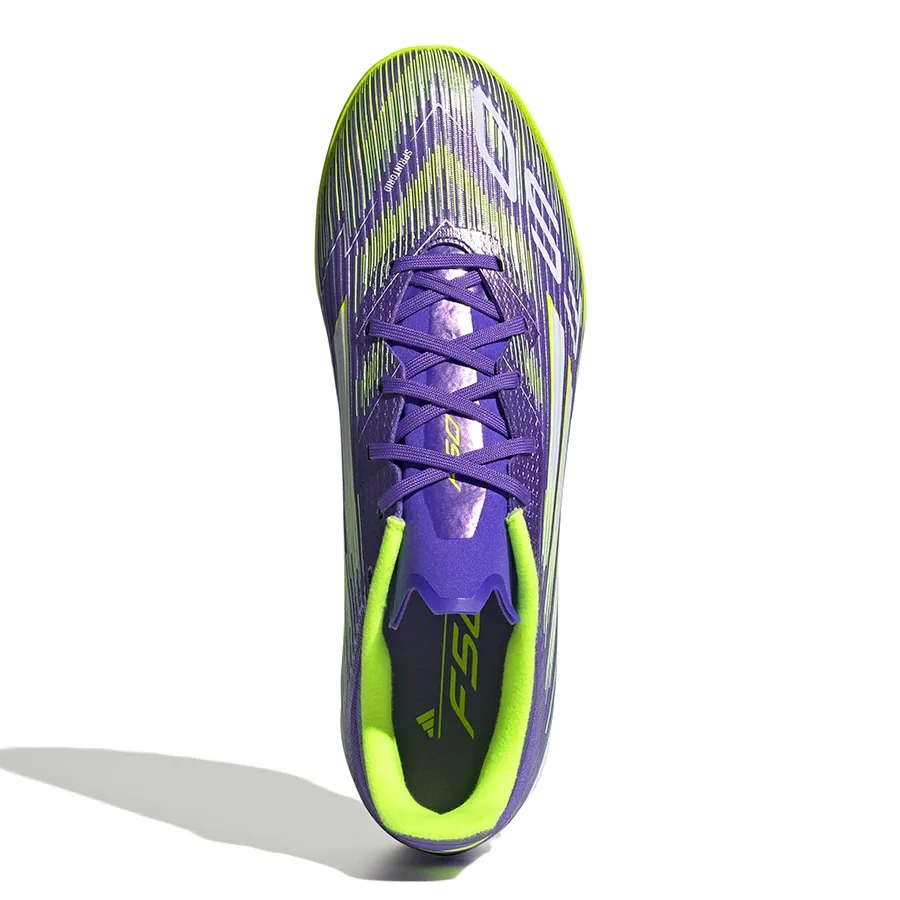 Imagen 3 de 7 de Botines adidas F50 League Tf-PURPURA/VERDE FLUOR