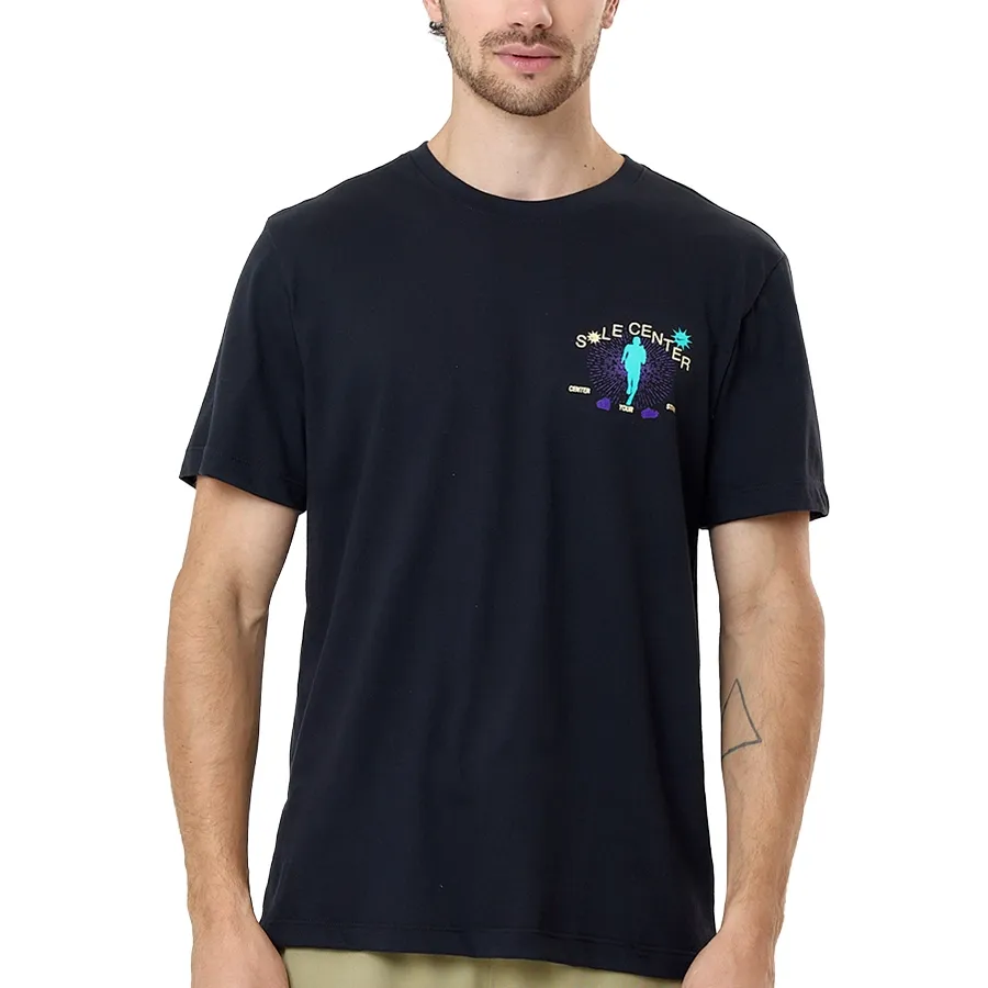 Imagen 0 de 3 de Remera Nike Running  Dri-Fit-NEGRO/TURQUESA