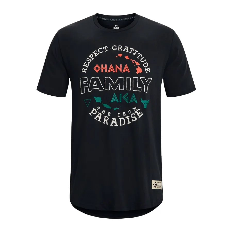 Imagen 0 de 3 de Remera Under Armour Pjt Rock Family-NEGRO/VERDE/NARANJA