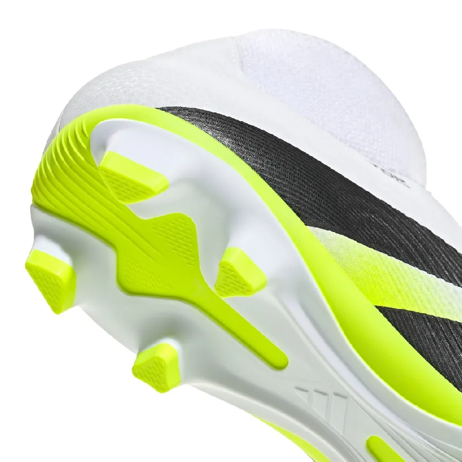 Imagen 6 de 7 de Botines adidas Predator Club Sock Fg-BLANCO/VERDE FLUOR/NEGRO