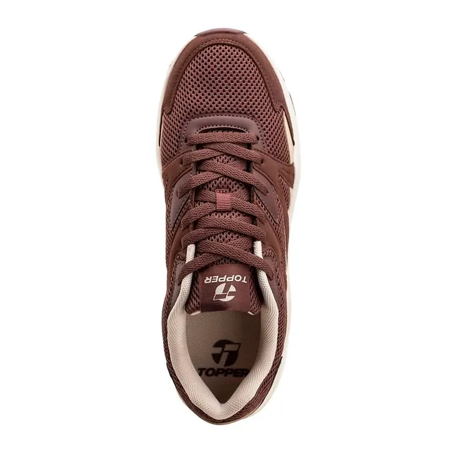 Imagen 3 de 5 de Zapatillas Topper Akron-CHOCOLATE/BEIGE