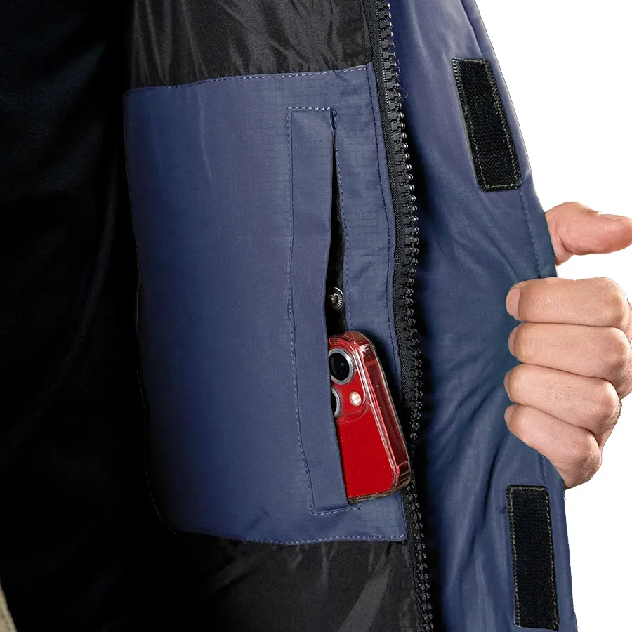 Imagen 4 de 5 de Campera Kamp Padding 25-AZUL MARINO/NEGRO