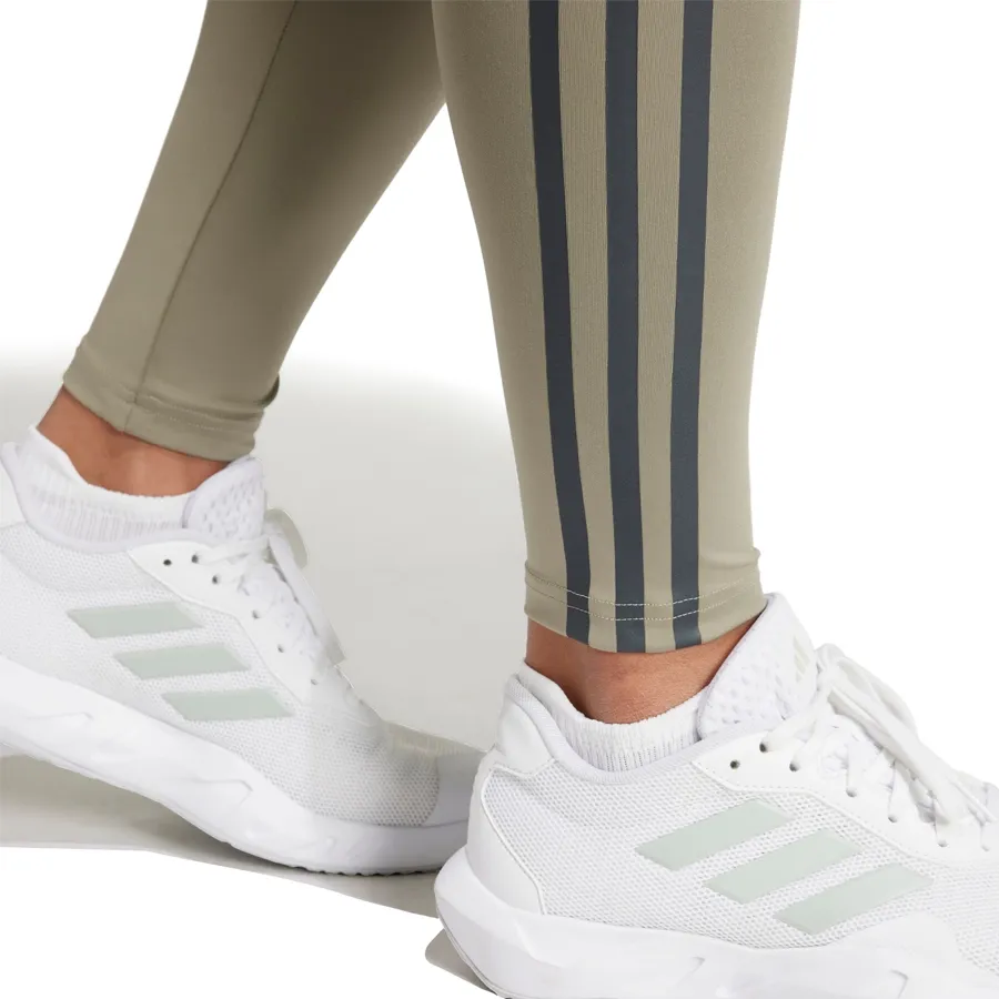 Imagen 2 de 5 de Calza Larga adidas Hyperglam-OLIVA/NEGRO