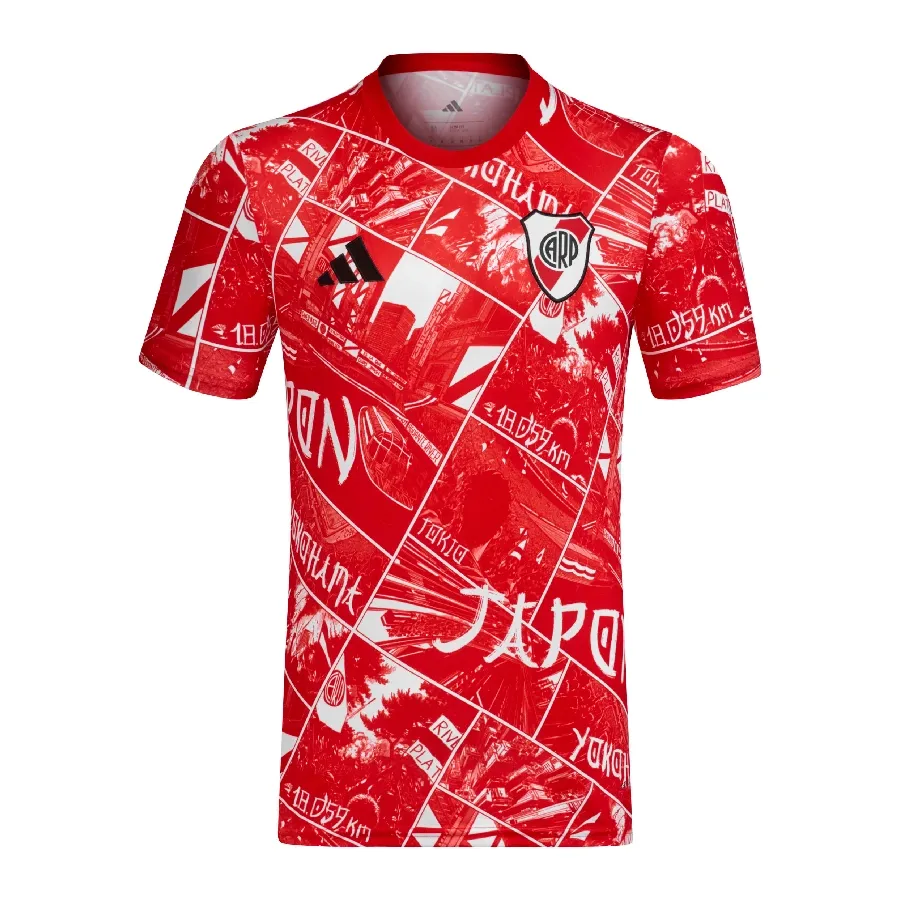 Imagen 0 de 3 de Camiseta adidas Pre Partido de River Plate 25/26-ROJO/BLANCO