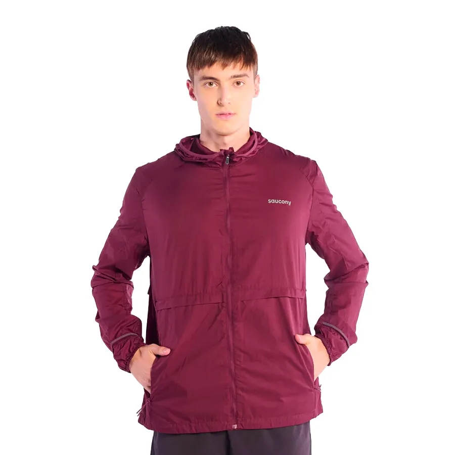 Imagen 0 de 10 de Campera Saucony Triumph Packaway-BORDO
