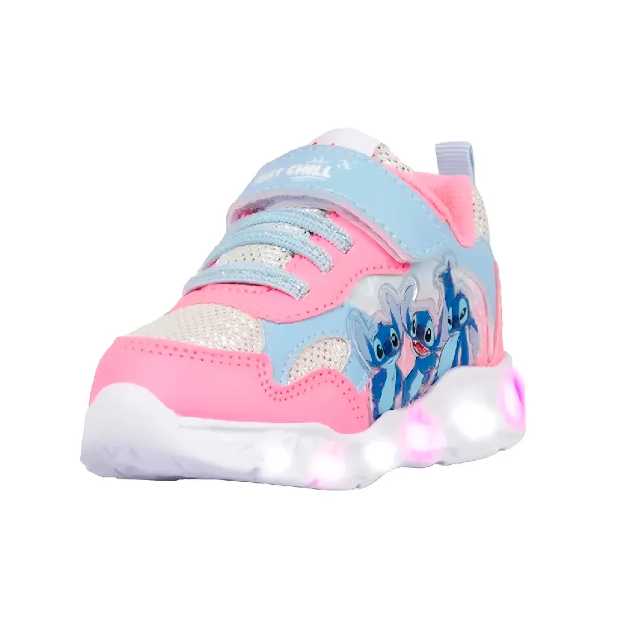 Imagen 1 de 3 de Zapatillas Footy Stitch con Luz Led-LILA/ROSA