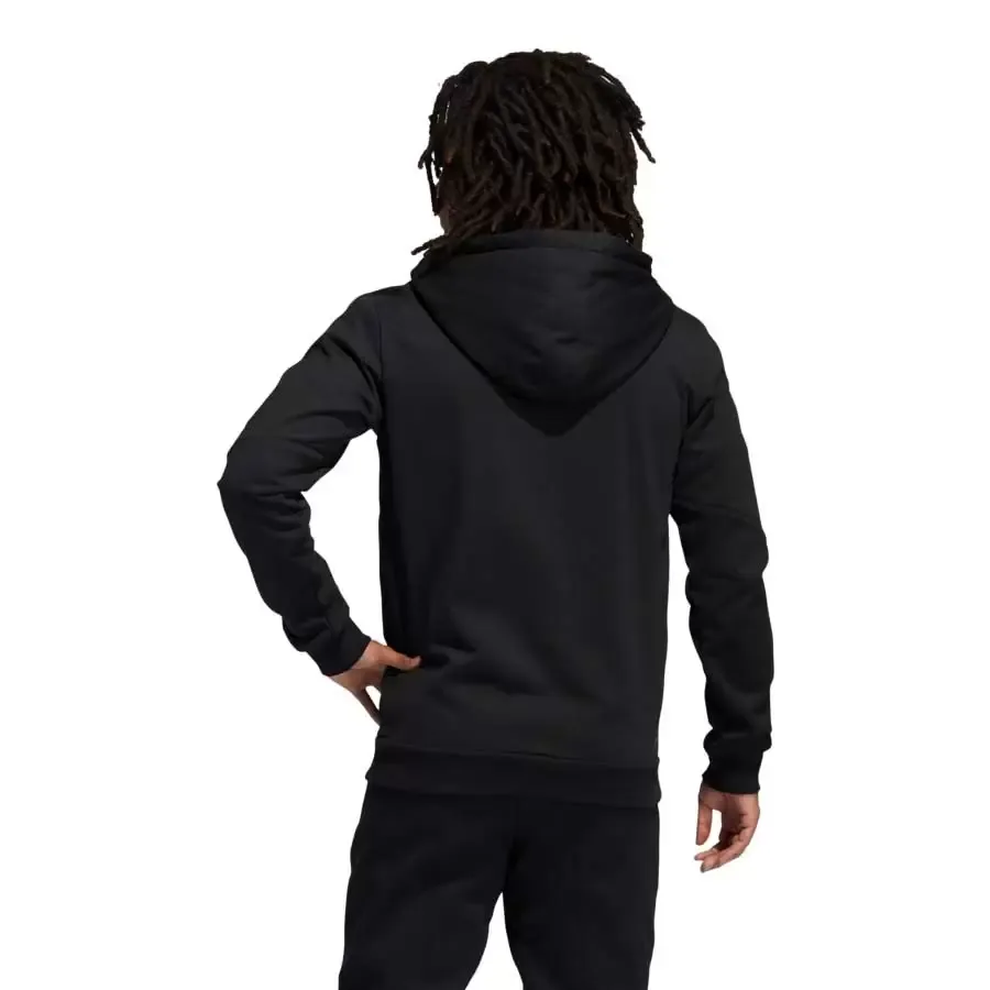 Imagen 3 de 5 de Campera Con Capucha adidas Harden Fleece Fz-NEGRO