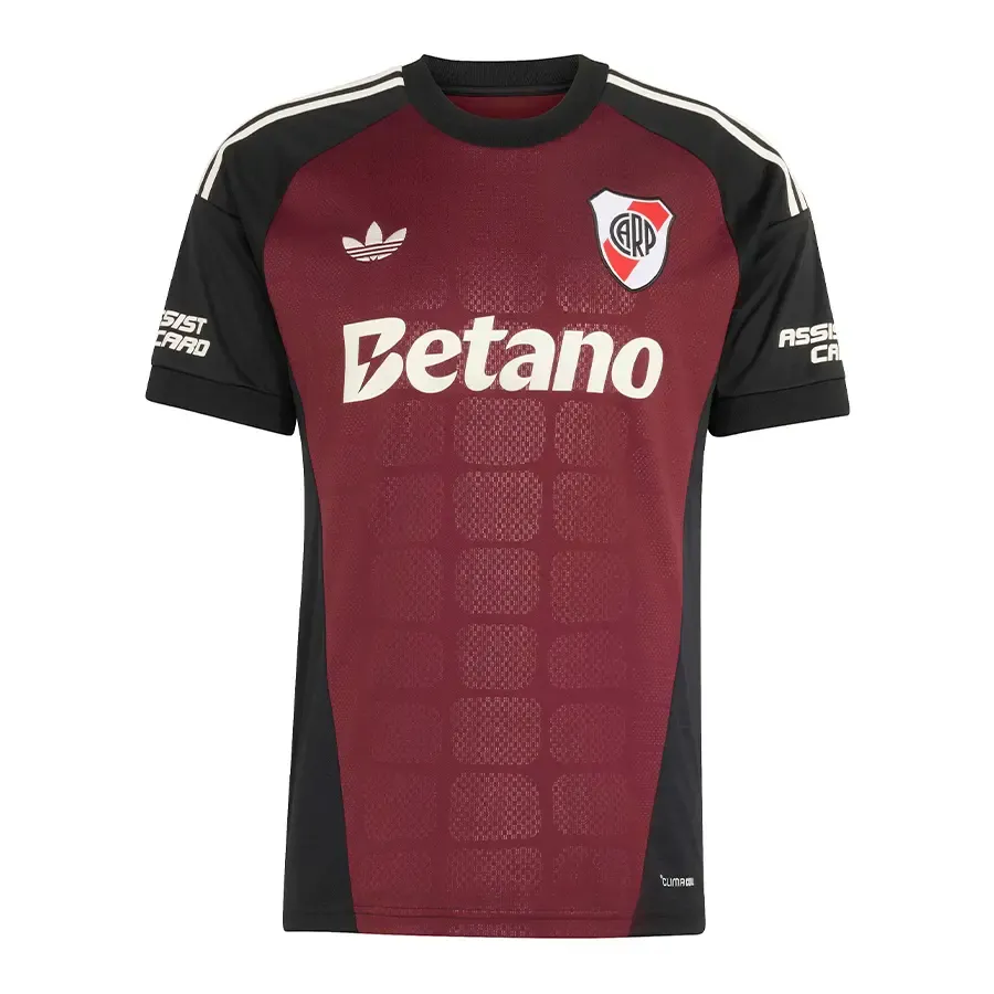 Imagen 2 de 6 de Camiseta adidas originals River Plate Arquero 26/27-NEGRO/BORDO/BLANCO