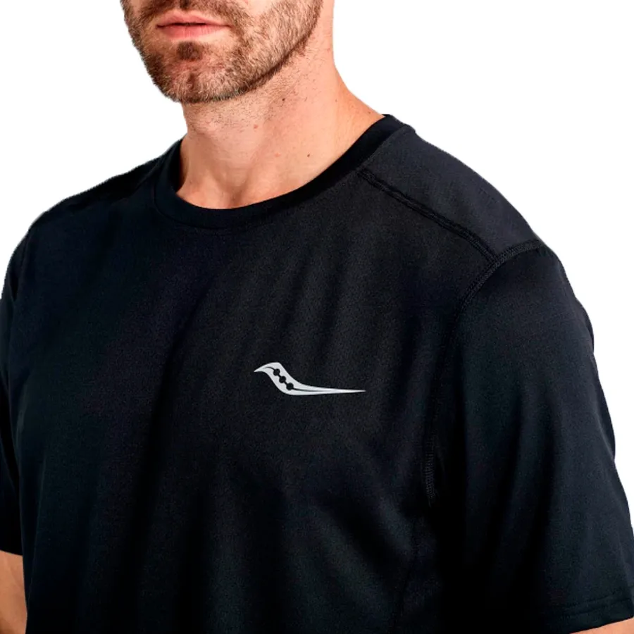 Imagen 2 de 4 de Remera Saucony Stopwatch-NEGRO