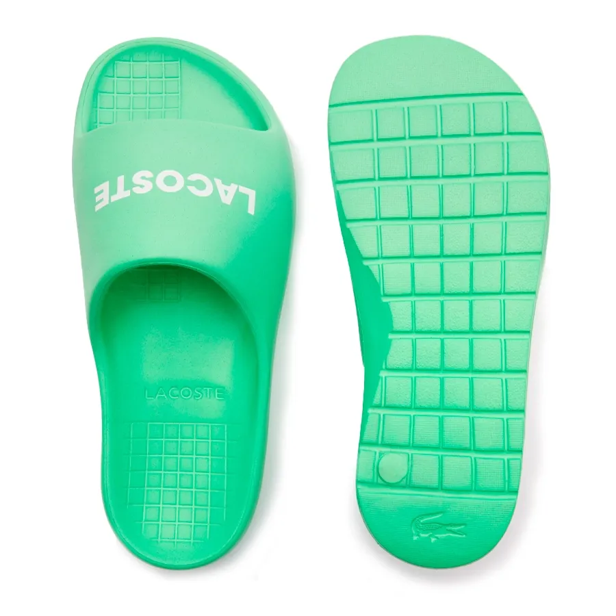 Imagen 2 de 4 de Sandalias Lacoste Ojotas  Serve Slide 2.0-VERDE/BLANCO