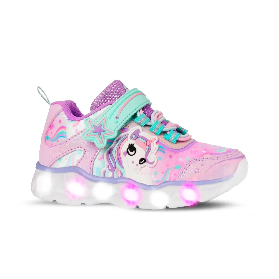Imagen 0 de 3 de Zapatillas Footy Mini Sweet Unicorn Con Luz Led-LILA/ROSA/VERDE AGUA
