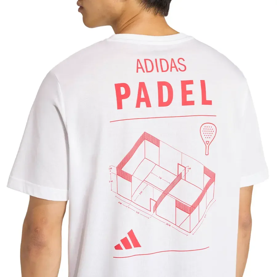 Imagen 4 de 5 de Remera adidas Category Graphic-BLANCO/ROJO