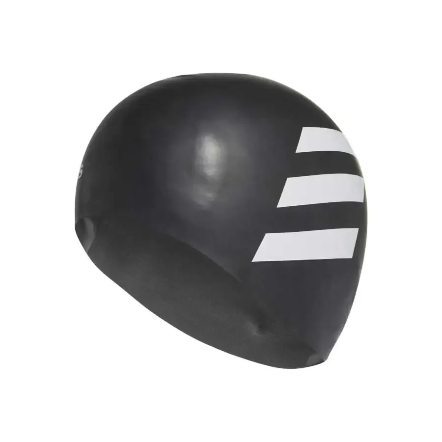 Imagen 0 de 4 de Gorro De Natación adidas 3 Stripes-NEGRO/BLANCO