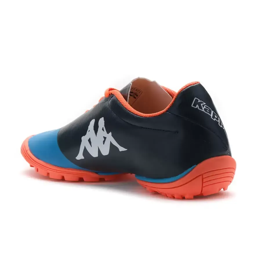 Imagen 3 de 6 de Botines Kappa 4 Soccer Helium Base Tg-GRIS/AZUL/NARANJA