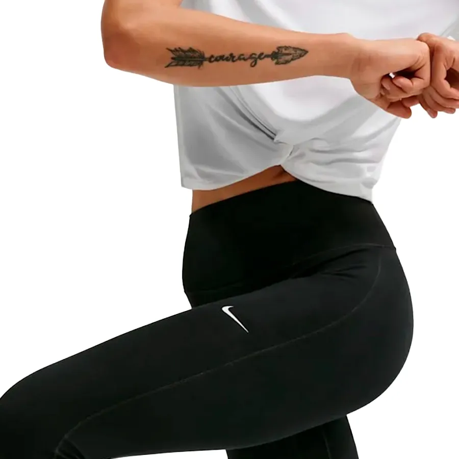 Imagen 3 de 5 de Calza Nike One Seamless Front-NEGRO