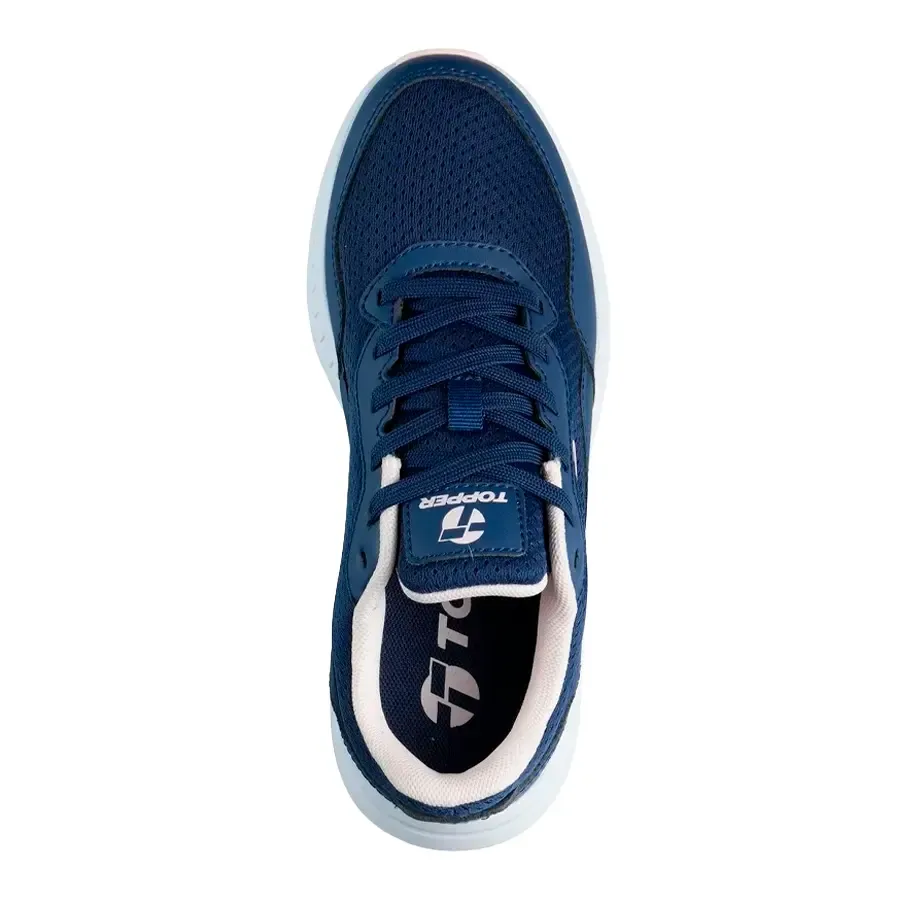 Imagen 2 de 4 de Zapatillas Topper Wind 5-AZUL MARINO/BLANCO