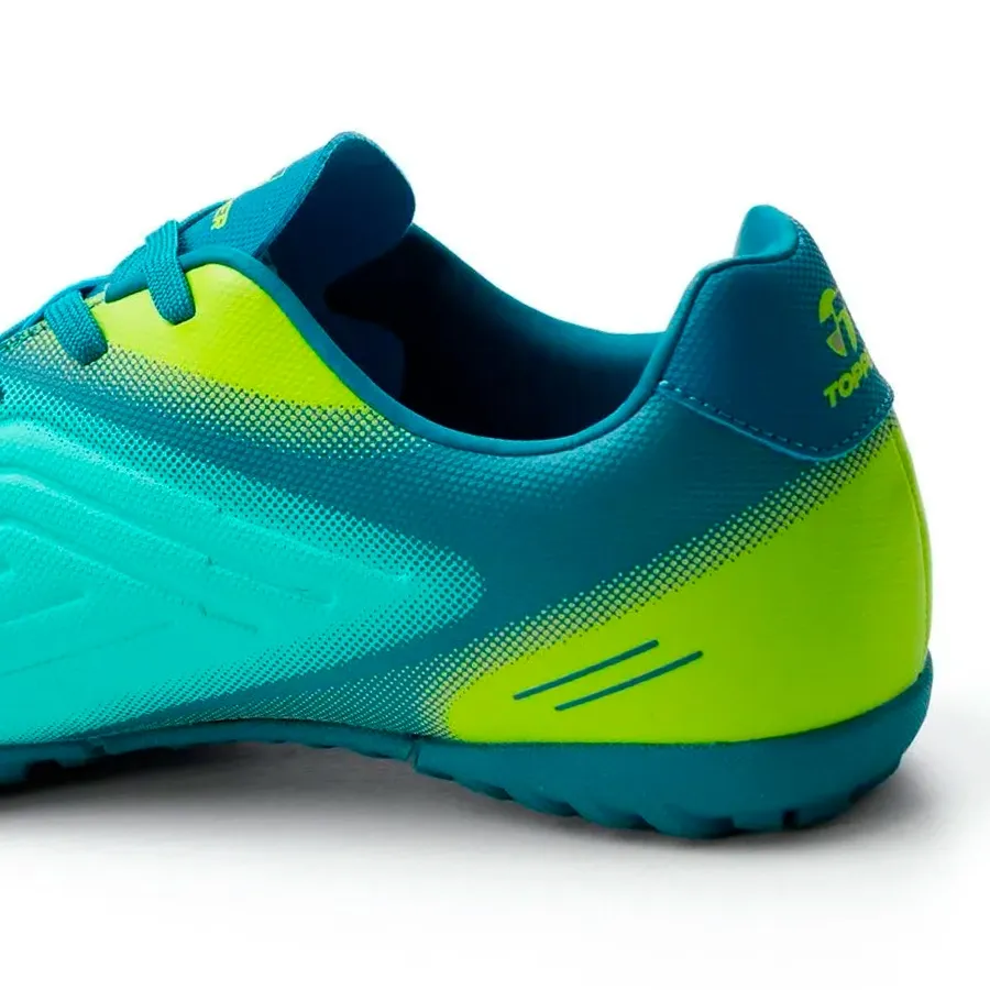 Imagen 3 de 4 de Botines Topper Kaiser 4 Tf-TURQUESA/VERDE FLUOR/AZUL