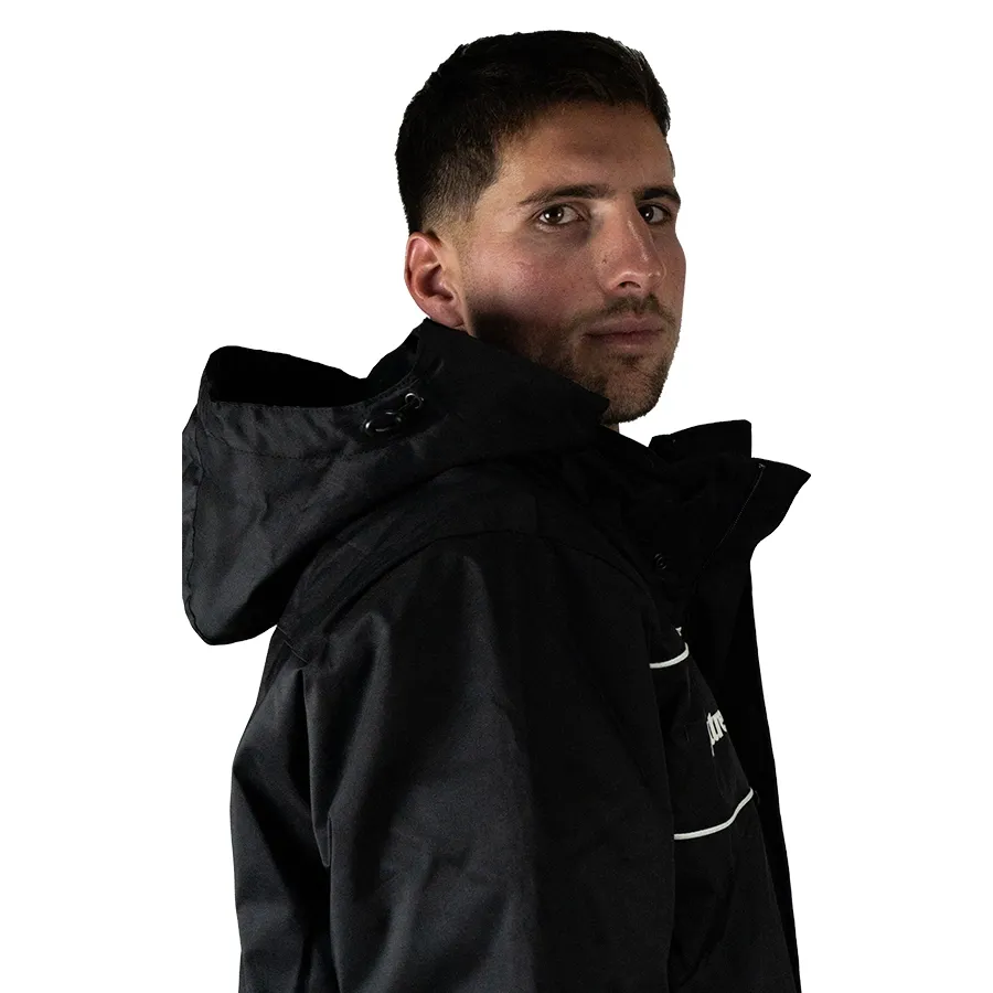 Imagen 3 de 9 de Campera Mitre de Abrigo Gimnasia y Esgrima 25-NEGRO/BLANCO