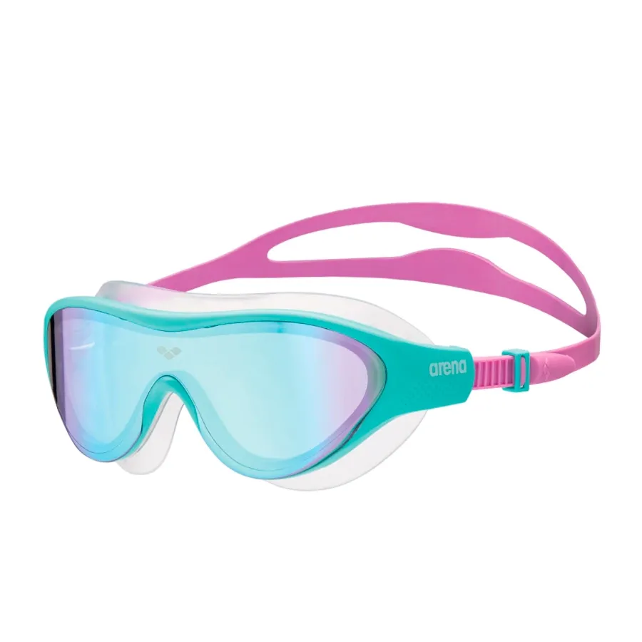Imagen 1 de 5 de Antiparras Arena The One Mask Mirror Jr 100-TURQUESA/LILA