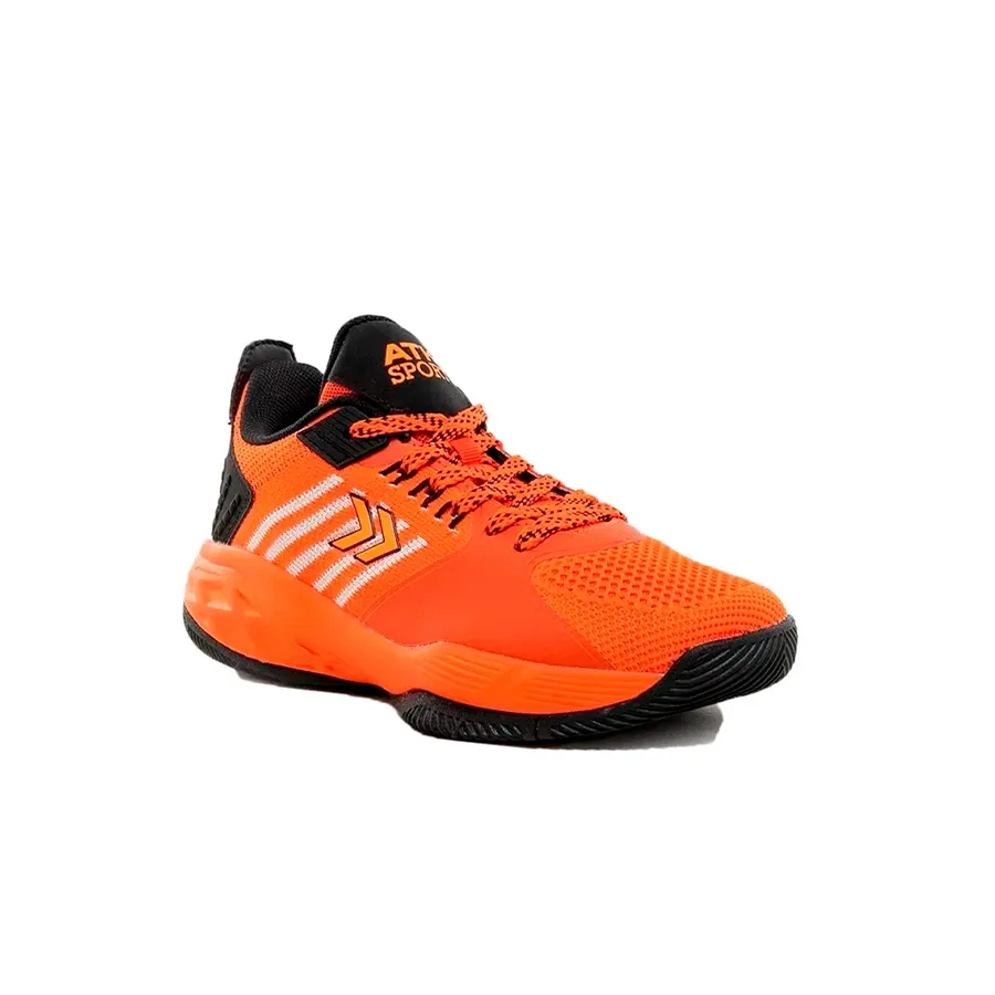 Imagen 1 de 6 de Zapatillas Atomik Kevin V23-NEGRO/NARANJA