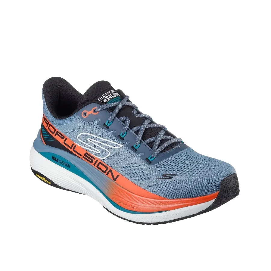 Imagen 1 de 5 de Zapatillas Skechers Max Cushioning Propulsion-AZUL/NARANJA