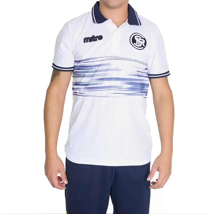 Imagen 0 de 3 de Remera Mitre Chomba Independiente Rivadavia Polo Newton-BLANCO