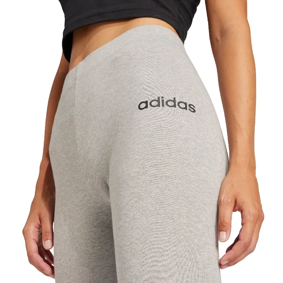 Imagen 3 de 5 de Calza adidas Essentials Linear Algodón-GRIS