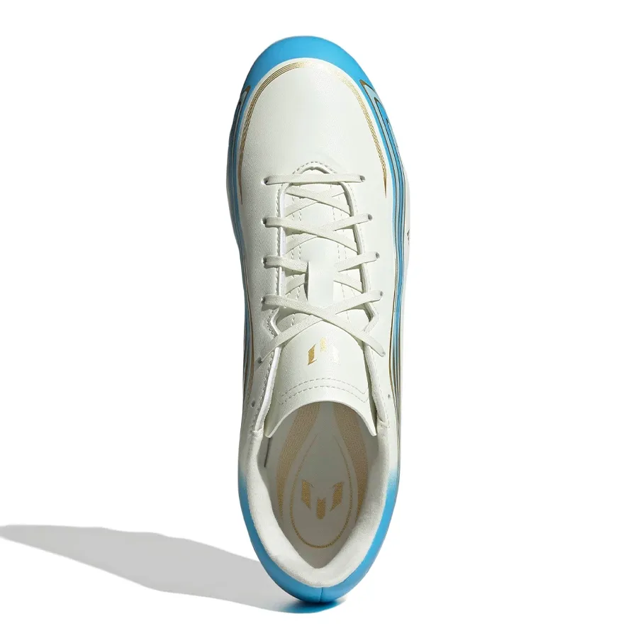 Imagen 3 de 7 de Botines adidas F50 Messi Club Fg-BLANCO/CELESTE/DORADO