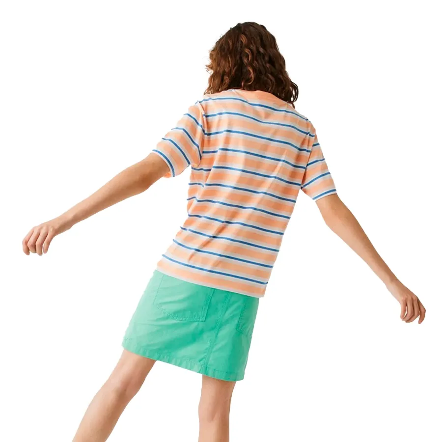 Imagen 2 de 4 de Remera Lacoste A Rayas-SALMON/AZUL/BLANCO