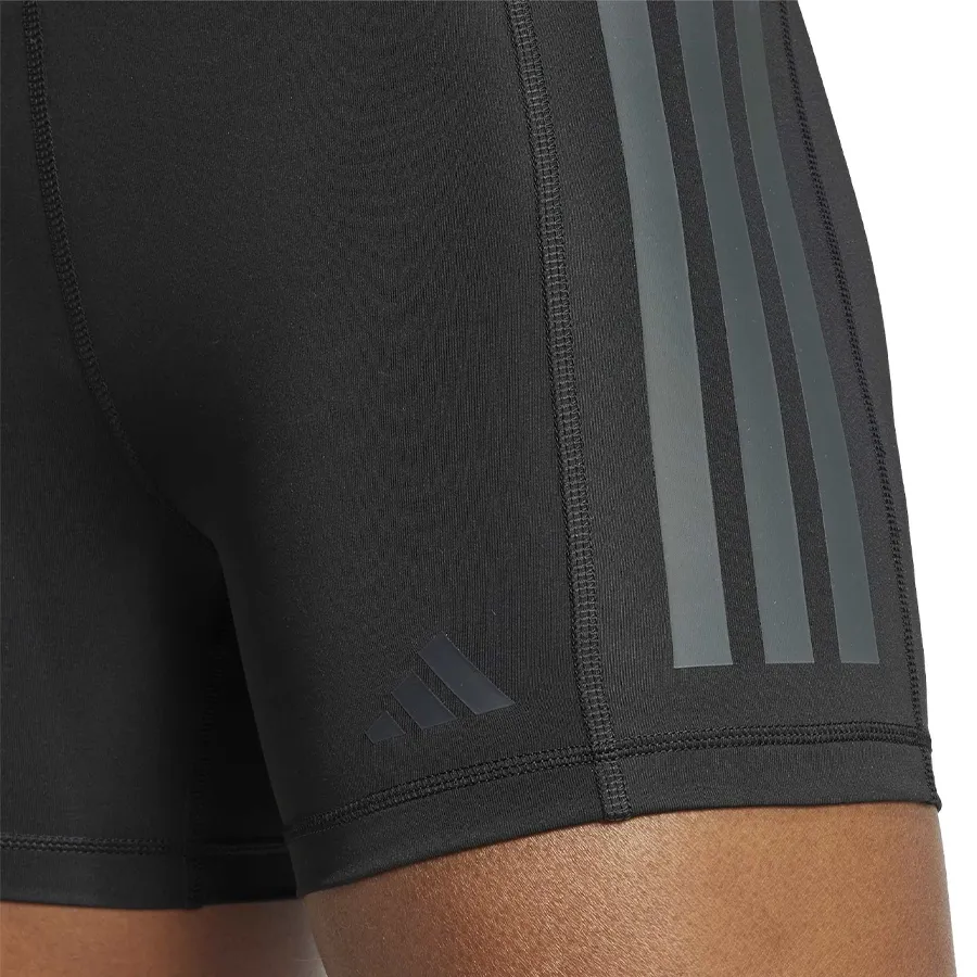 Imagen 4 de 5 de adidas Calzas Cortas 1/4 Optime 3 Tiras Tiro Alto-NEGRO