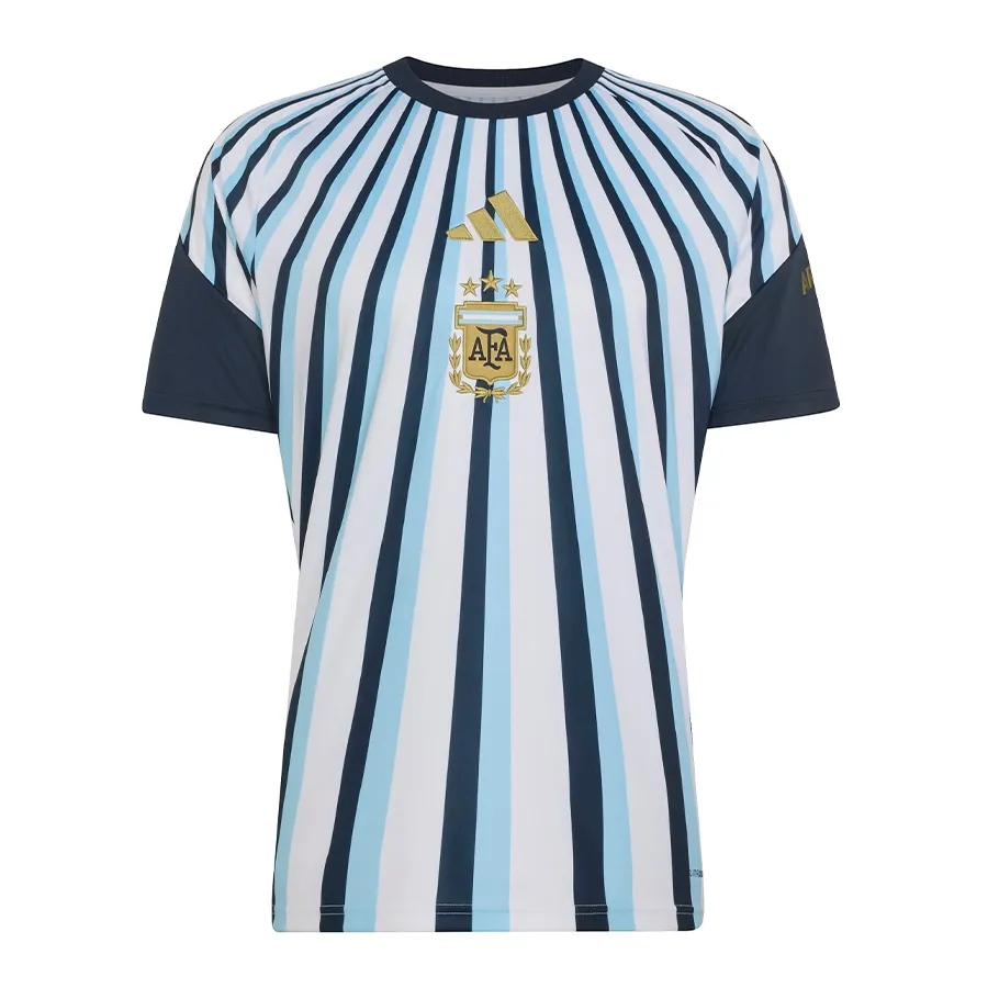 Imagen 2 de 5 de Camiseta adidas Prepartido Titular Seleccion Argentina 26-BLANCO/MARINO/CELESTE