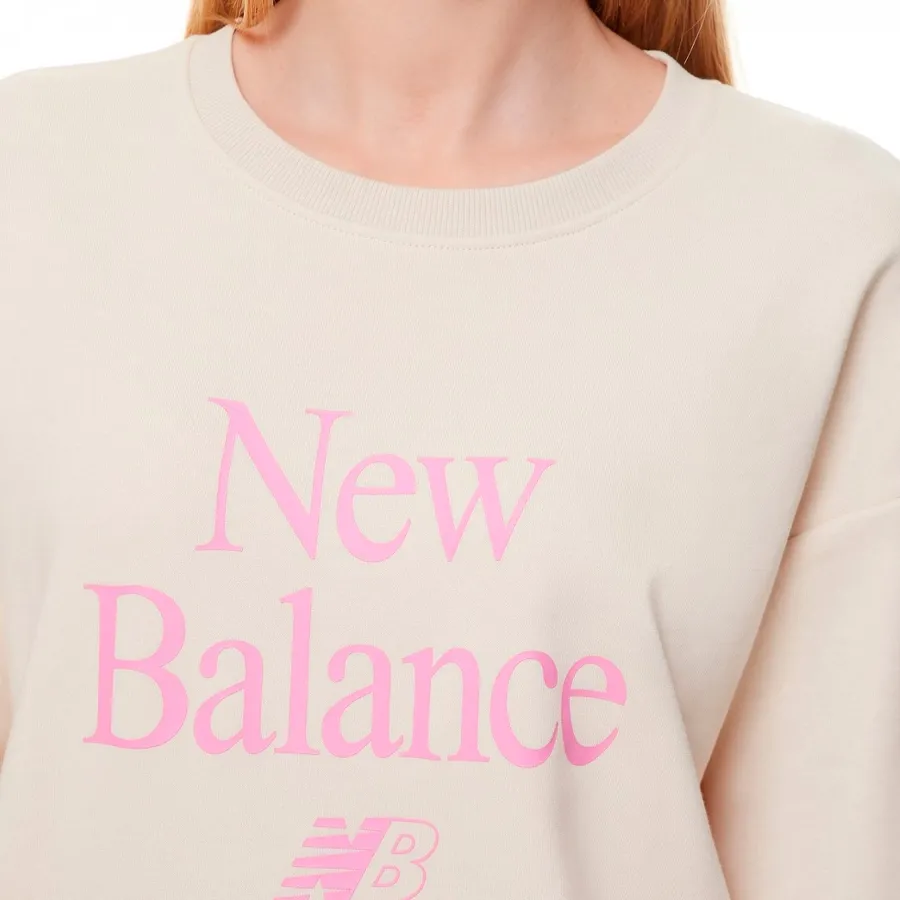 Imagen 4 de 5 de Buzo New Balance Essentials Celebrate-NATURAL/ROSA