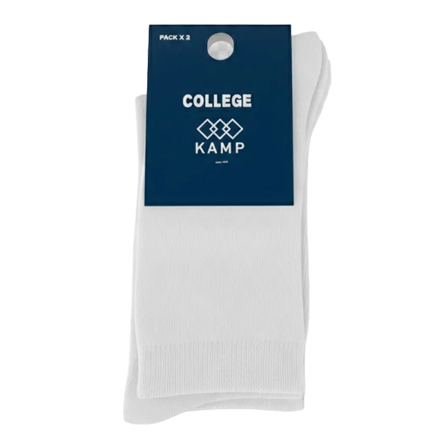 Imagen 1 de 5 de Medias Kamp Colegial Pack x 2-BLANCO