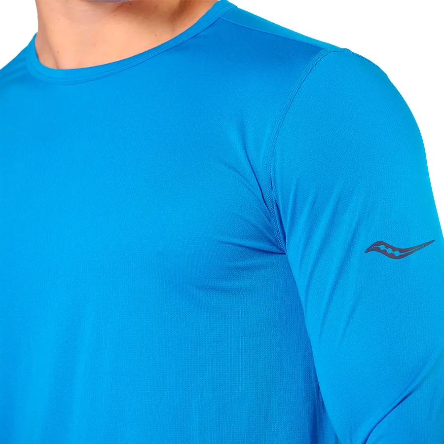 Imagen 2 de 3 de Remera Saucony Stopwatch Long-AZUL FRANCIA