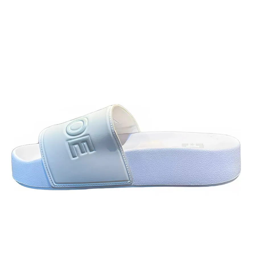 Imagen 1 de 4 de Sandalias Dc Ojotas  Slide Platform-BLANCO